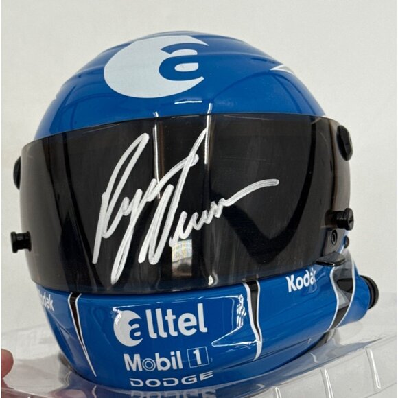 Ryan Newman Signed 1:3 Scale Replica NASCAR Mini Helmet By CFS - Picture 2 of 9